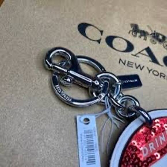 Pepsi cola sequined bag charm NWOT - Picture 5 of 10